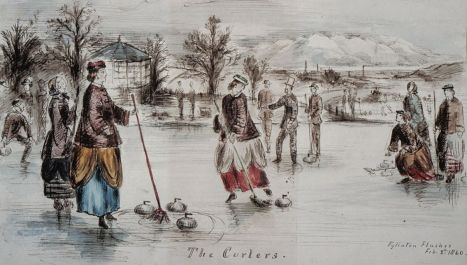 Curling in Scotland in the 19th century.